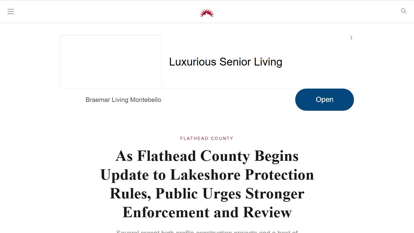 As Flathead County Begins Update to Lakeshore Protection Rules, Public Urges Stronger Enforcement and Review - Flathead Beacon
